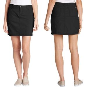 Eddie Bauer Women's Adventurer 2.0 Athletic‎ Skort 6 Black Skirt Gorpcore Hiking